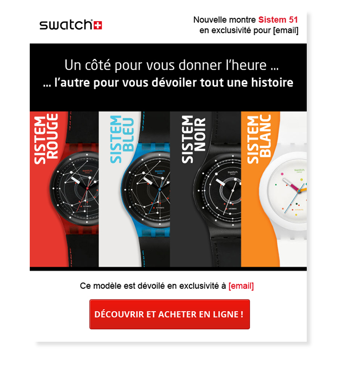 Web design Email Swatch